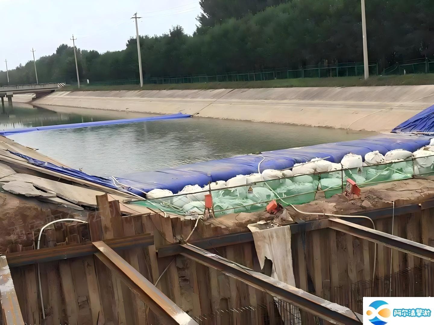 截流围堰拦水坝